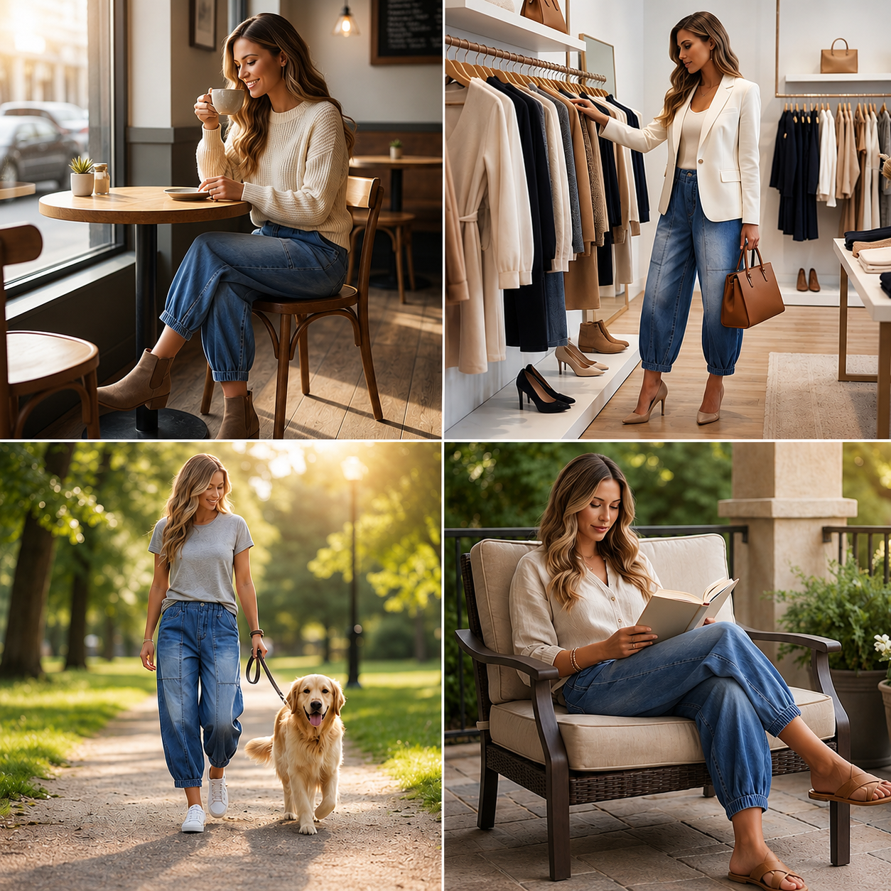 Pantalón Denim Relax Fit