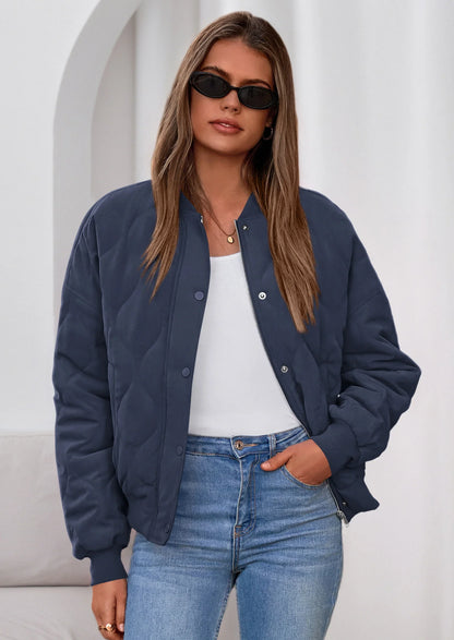 ANA LOZANO | Chaqueta bomber corta acolchada