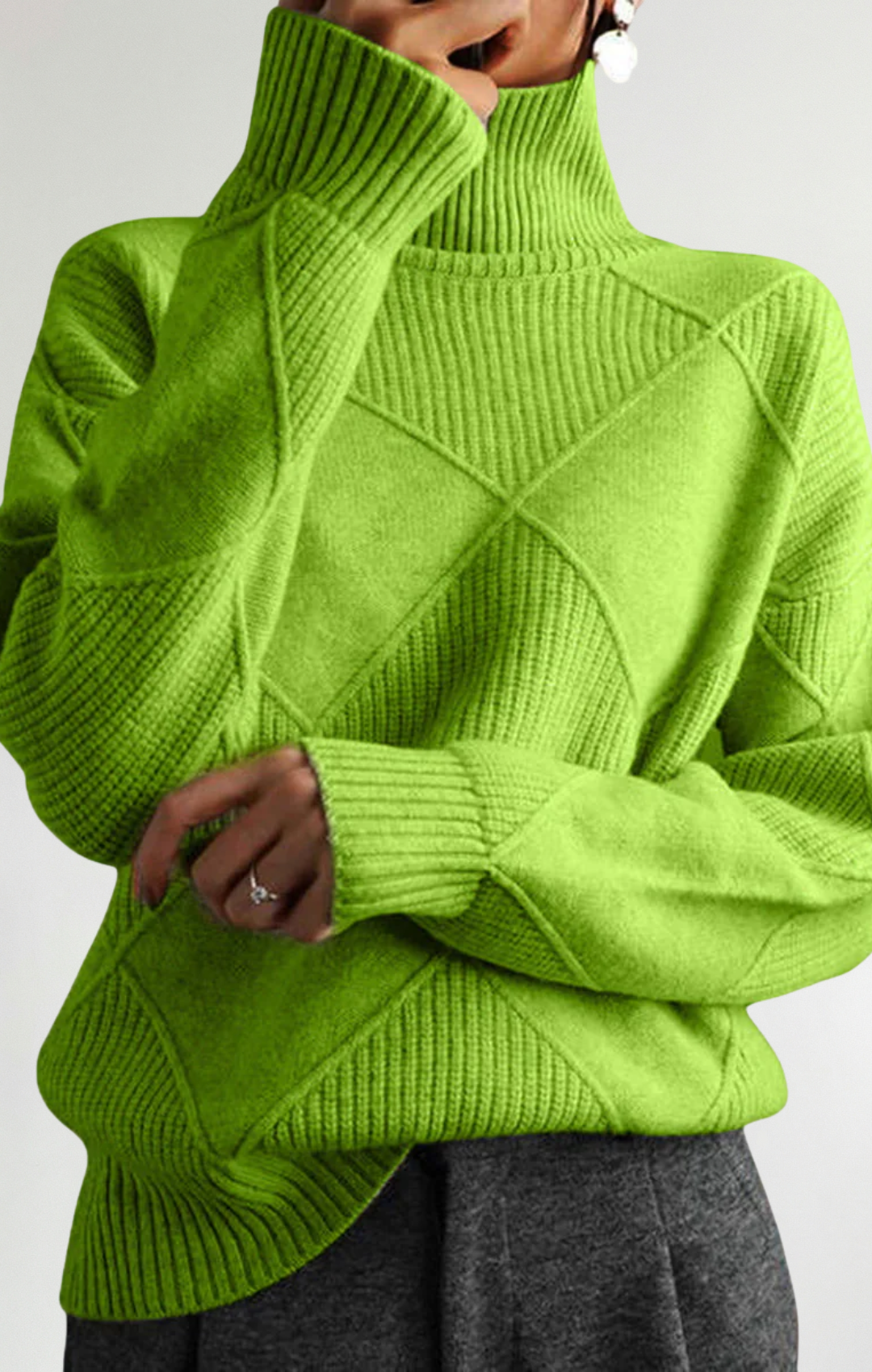 Suéter de cuello alto