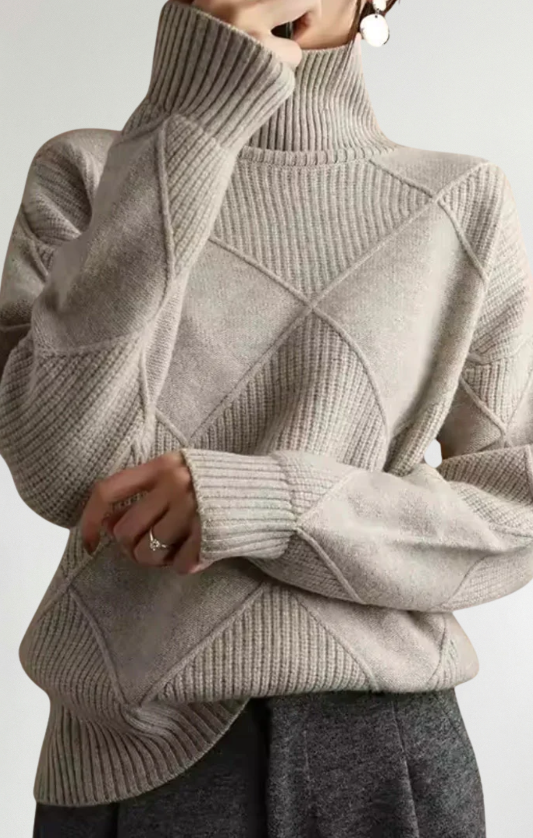 Suéter de cuello alto