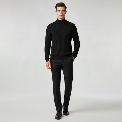 ZERMAT | Jersey de Cuello Alto con Media Cremallera