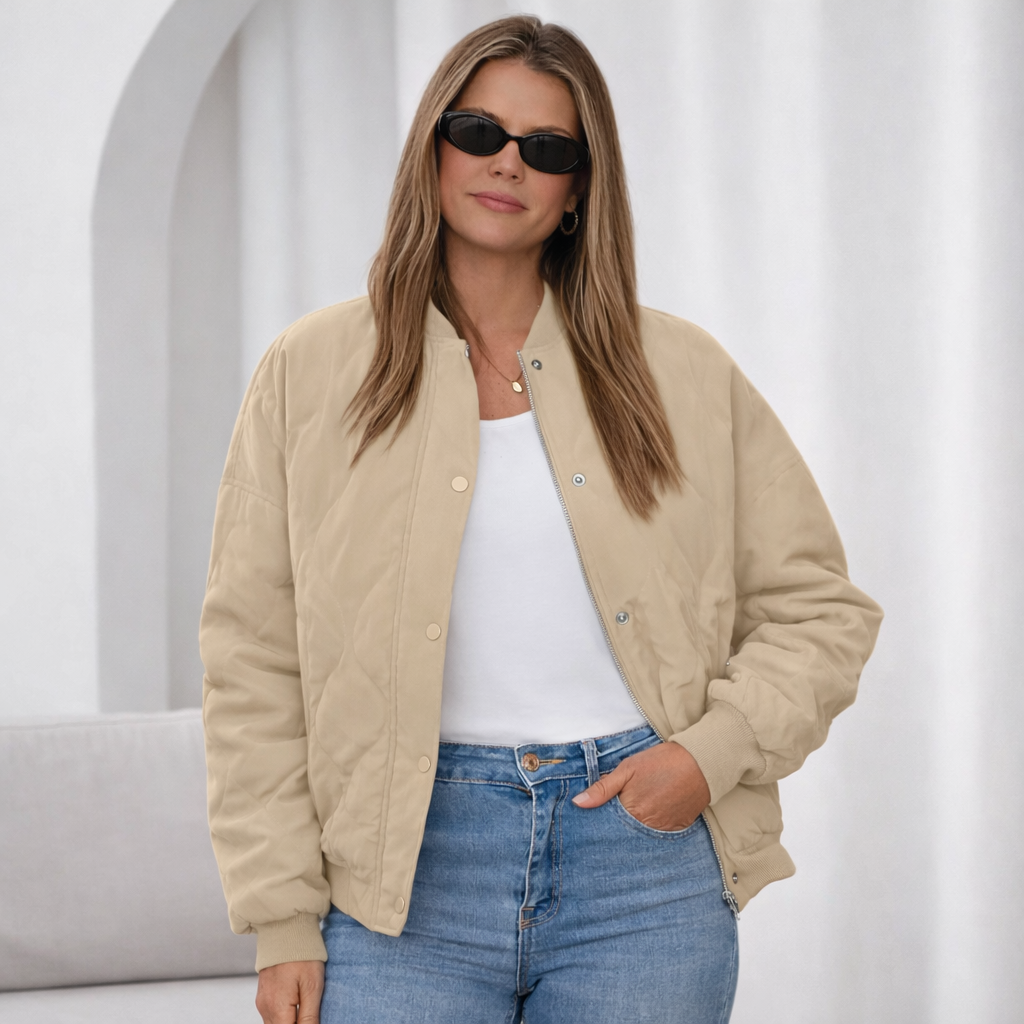 ANA LOZANO | Chaqueta bomber corta acolchada