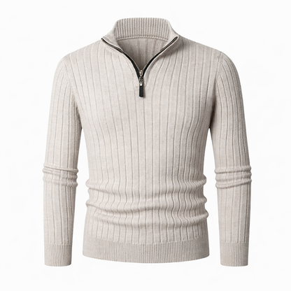 ZERMAT | Jersey de Cuello Alto con Media Cremallera