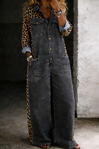 Mono con leopardo