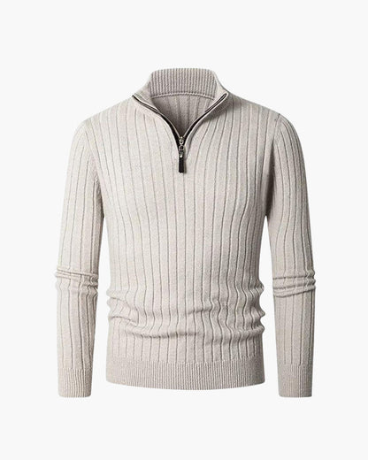 ZERMAT | Jersey de Cuello Alto con Media Cremallera
