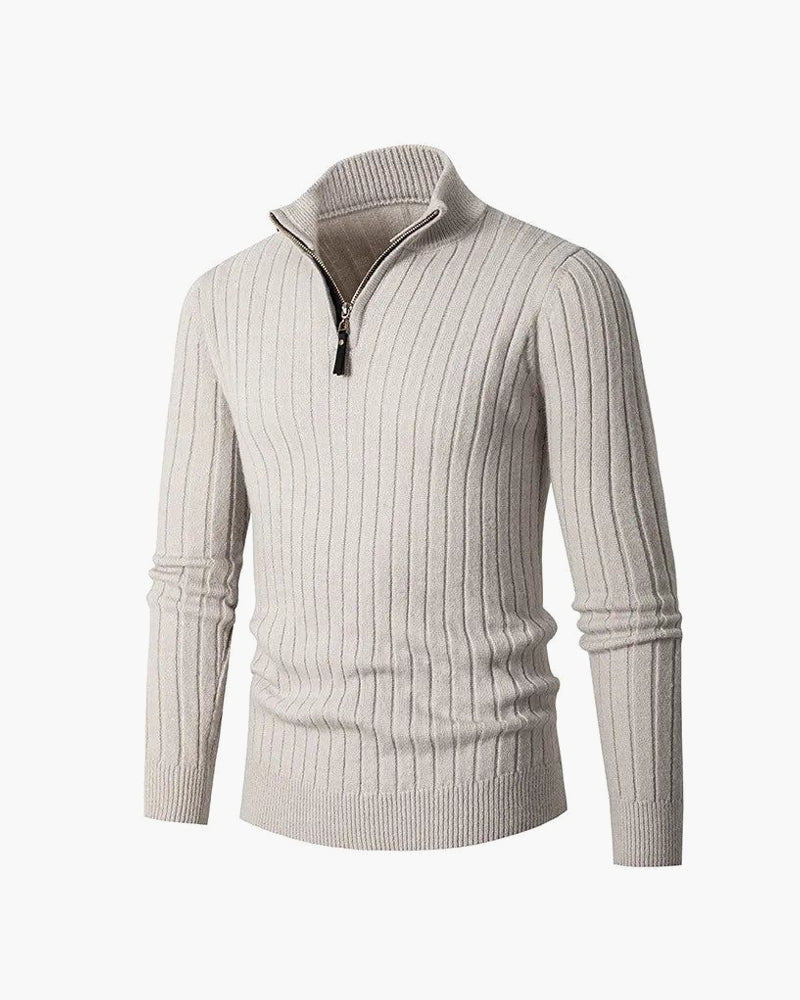 ZERMAT | Jersey de Cuello Alto con Media Cremallera