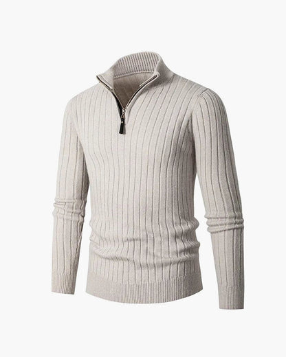 ZERMAT | Jersey de Cuello Alto con Media Cremallera