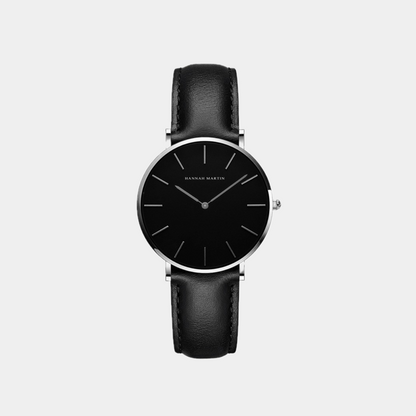 PRESTIGE™ | Reloj redondo correa cuero