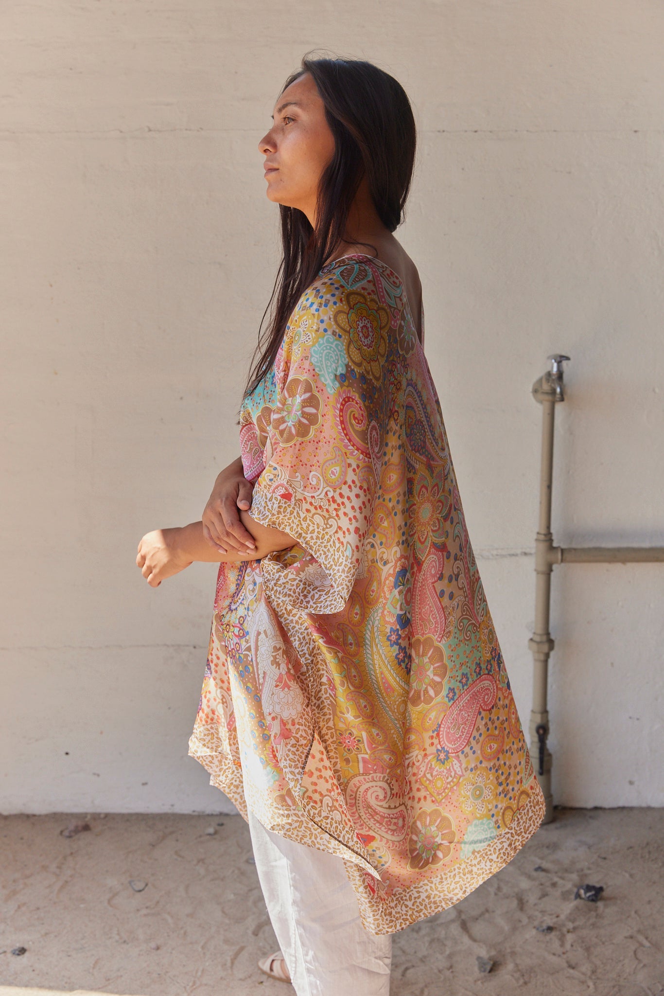 Kaftán boho estampado | Multicolor