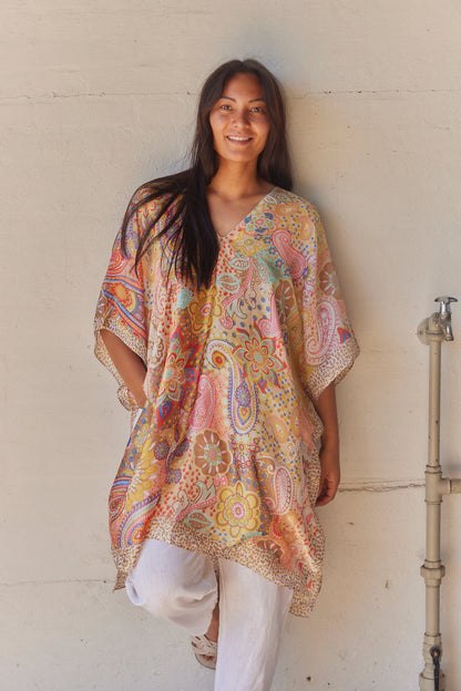 Kaftán boho estampado | Multicolor