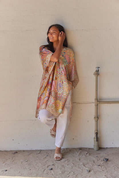 Kaftán boho estampado | Multicolor