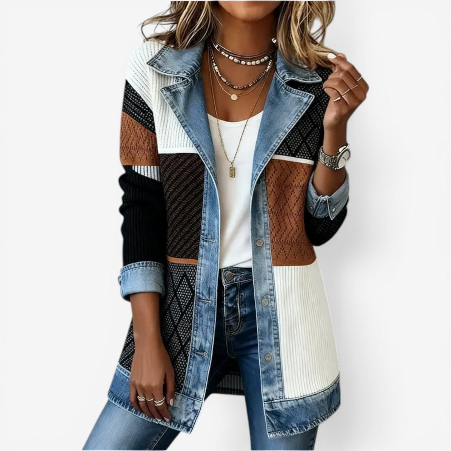 Emilia™ | Chaqueta Denim Fusion