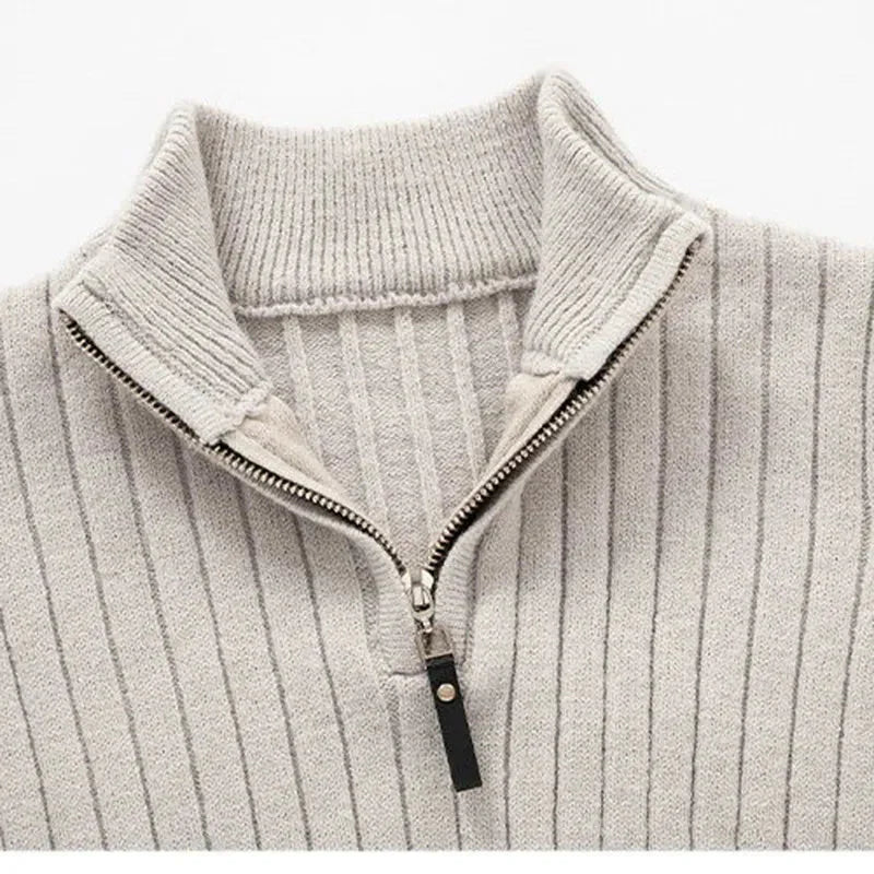 ZERMAT | Jersey de Cuello Alto con Media Cremallera
