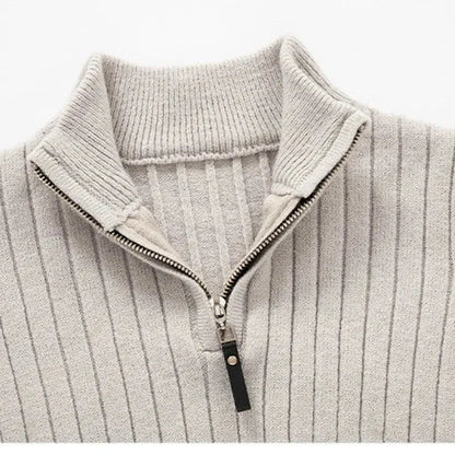 ZERMAT | Jersey de Cuello Alto con Media Cremallera