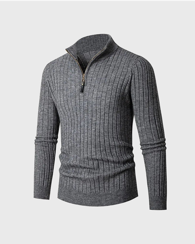 ZERMAT | Jersey de Cuello Alto con Media Cremallera