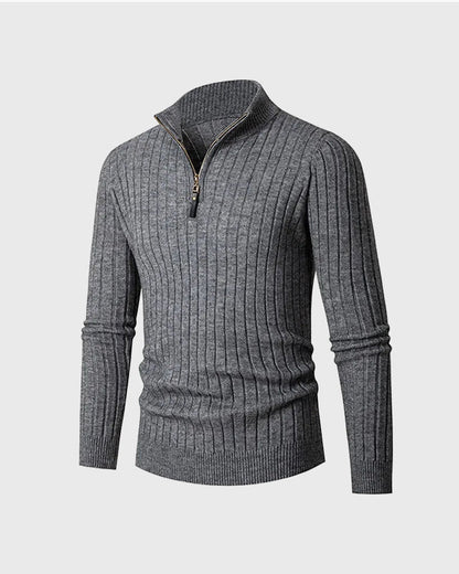 ZERMAT | Jersey de Cuello Alto con Media Cremallera
