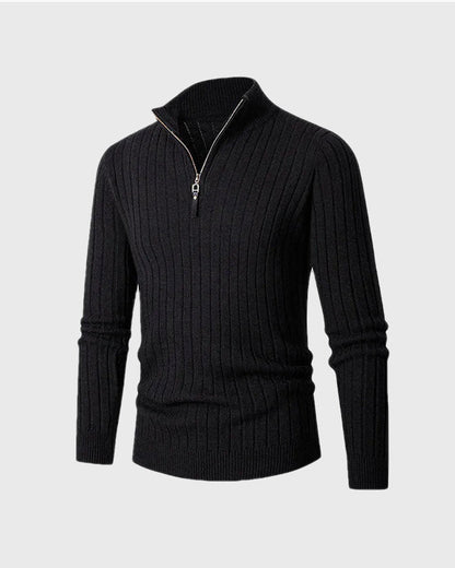 ZERMAT | Jersey de Cuello Alto con Media Cremallera