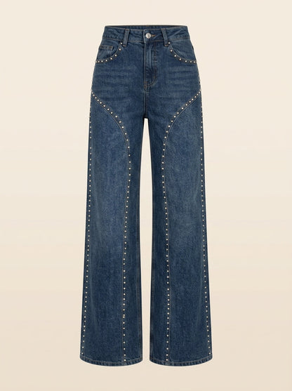 Vaqueros Rectos Detalle STRASS