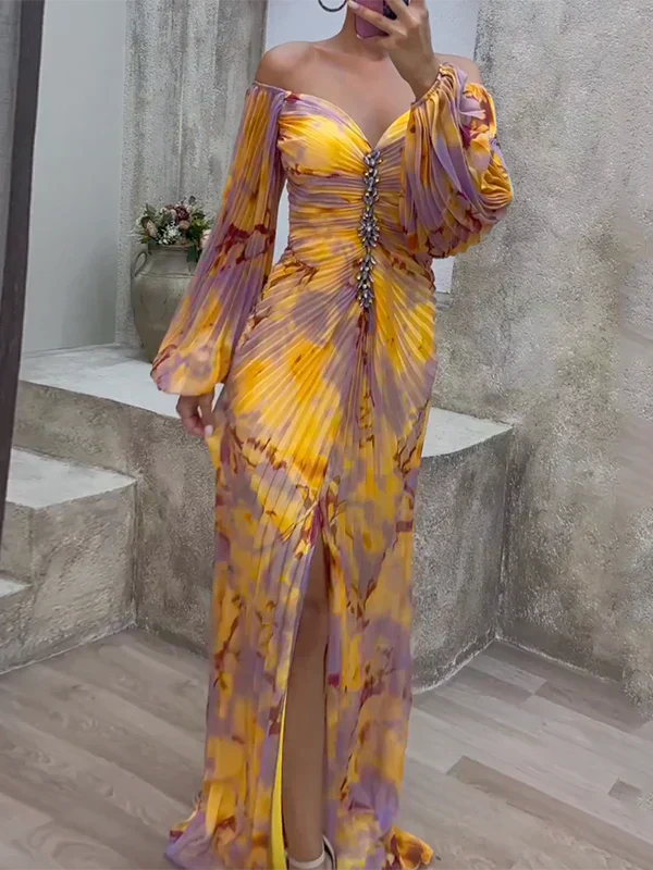 Vestido con escote en V - Silueta elegante y favorecedora