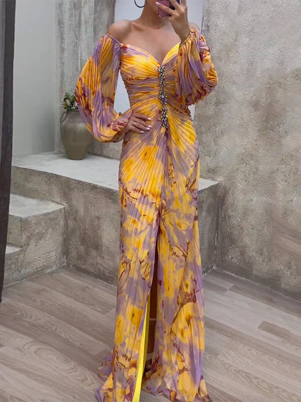 Vestido con escote en V - Silueta elegante y favorecedora