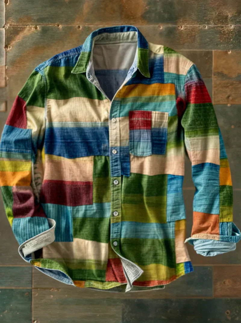 Gael | Camisa Patchwork Vintage