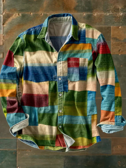 Gael | Camisa Patchwork Vintage