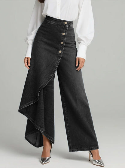 Pantalones vaqueros cruzados