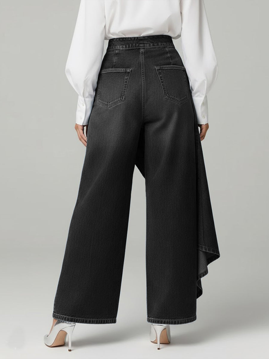 Pantalones vaqueros cruzados