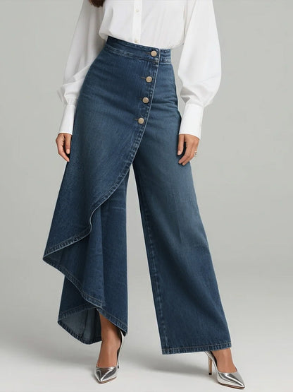 Pantalones vaqueros cruzados