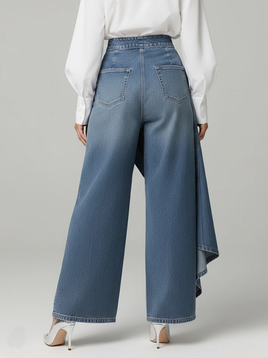 Pantalones vaqueros cruzados