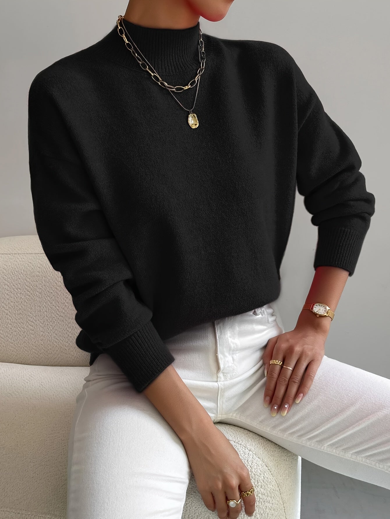 Jersey de cuello alto