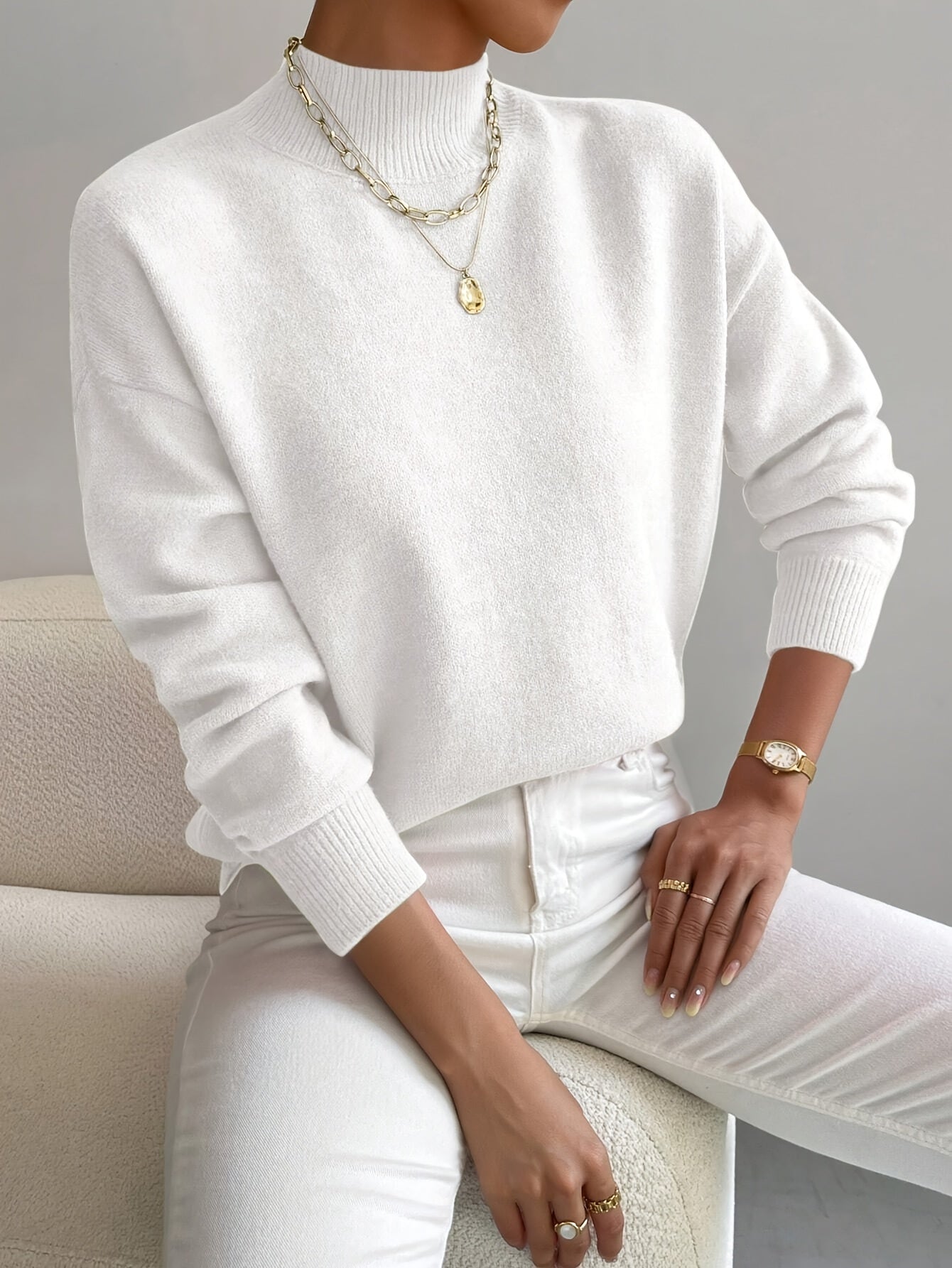 Jersey de cuello alto