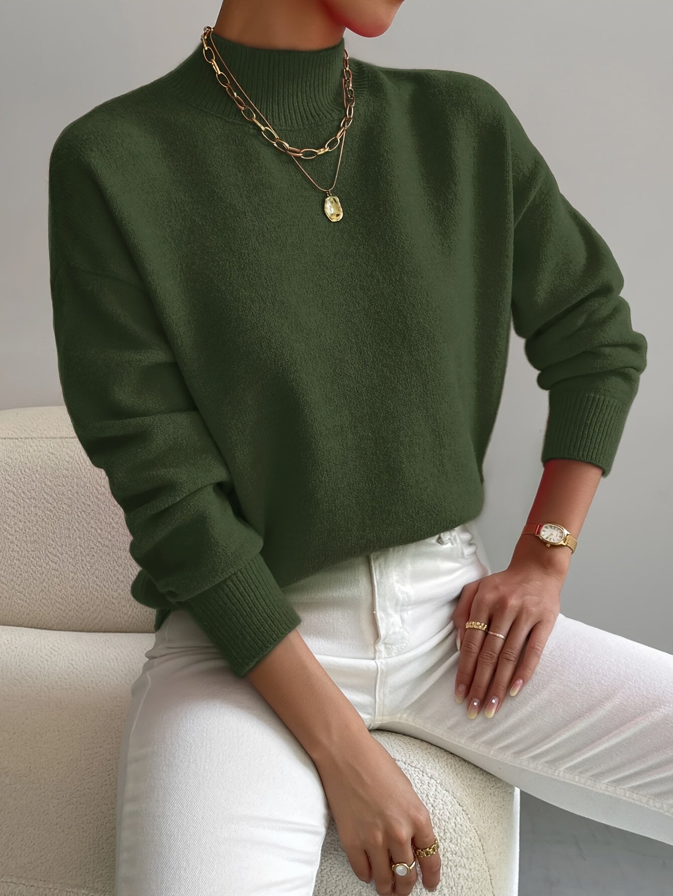 Jersey de cuello alto