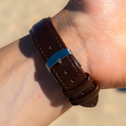 PRESTIGE™ | Reloj redondo correa cuero