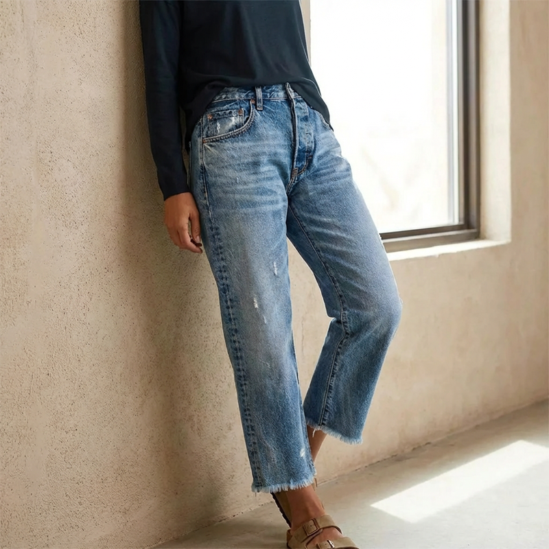 Vaqueros Cropped Vintage