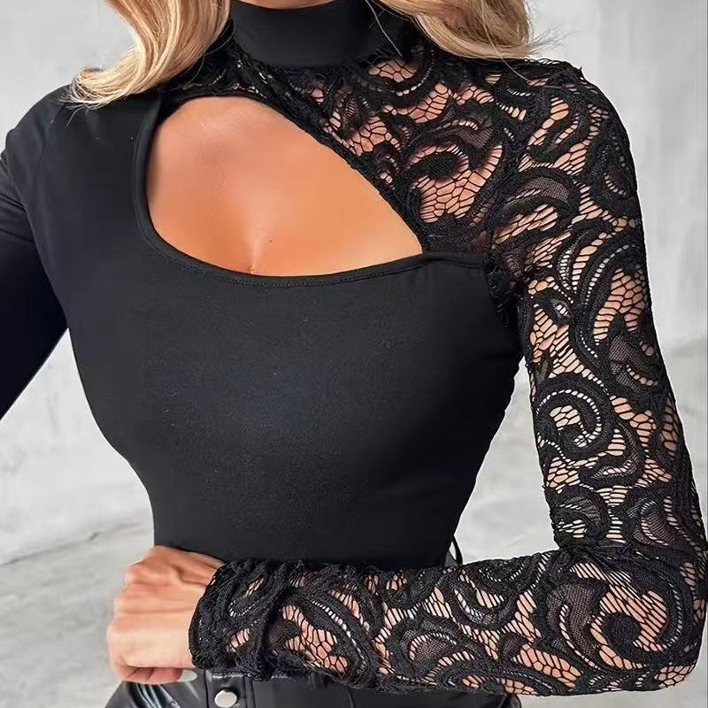 Top Midnight Con Encaje